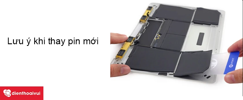 Lưu &yacute; khi thay pin mới