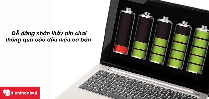 Dấu hiệu pin Pisen Macbook Air 11 inch 2010 - A1370 bị chai v&agrave; cần thay mới