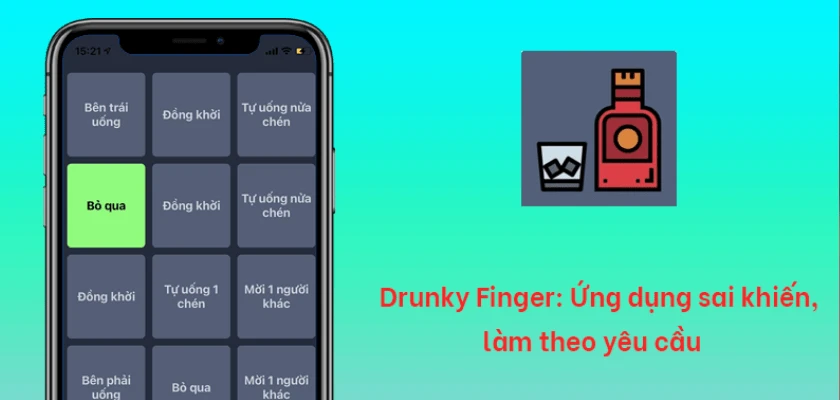 Drunky Finger game sai khiến tiktok v&ocirc; c&ugrave;ng độc đ&aacute;o v&agrave; cực hot