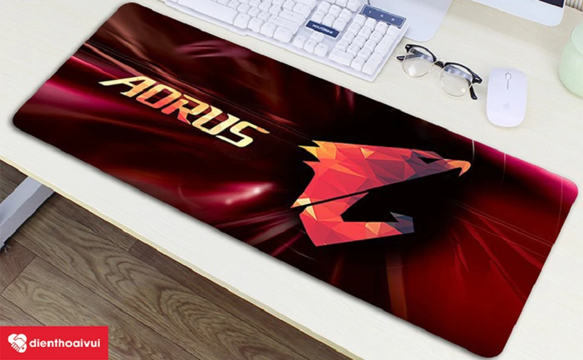 Thảm trải b&agrave;n chống nước S-Case AORUS 90 x 40 x 3 cm