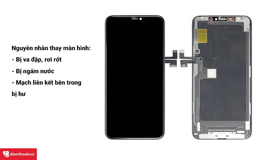 Nguy&ecirc;n nh&acirc;n v&agrave; biểu hiện cần phải thay m&agrave;n h&igrave;nh iPhone X ch&iacute;nh h&atilde;ng Daison