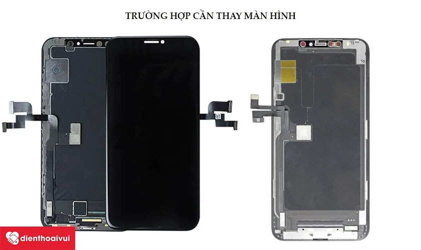 Trường hợp cần thay m&agrave;n h&igrave;nh iPhone XR