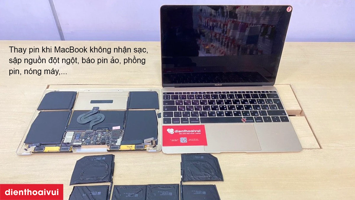 Dấu hiệu pin MacBook Pro (15-inch, Mid 2015) &ndash; A1398 bị chai v&agrave; cần thay mới