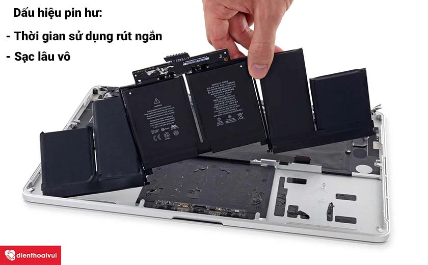 dấu hiệu Thay pin ch&iacute;nh h&atilde;ng Pisen MacBook (12-inch, 2016) &ndash; A1534