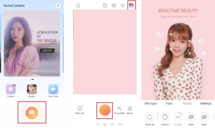 Hướng dẫn chỉnh ảnh bằng app Wuta Camera
