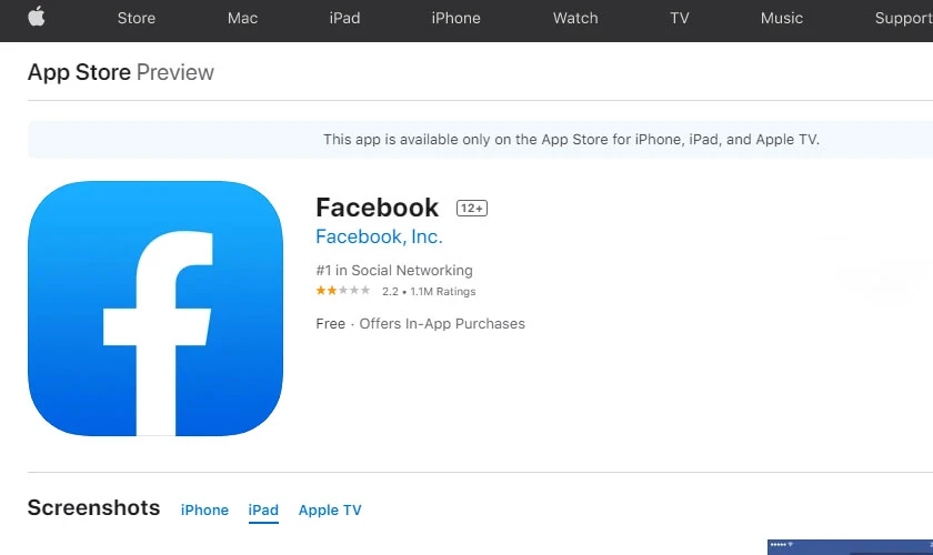 tải facebook cho macbook
