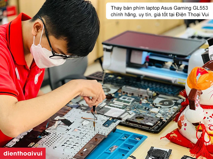 Thay bàn phím laptop Asus Gaming ROG GL553
