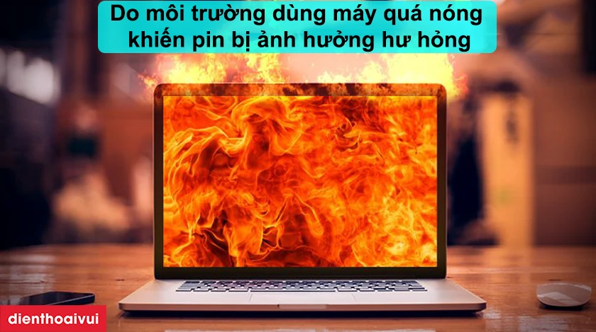 Do m&ocirc;i trường d&ugrave;ng m&aacute;y qu&aacute; n&oacute;ng
