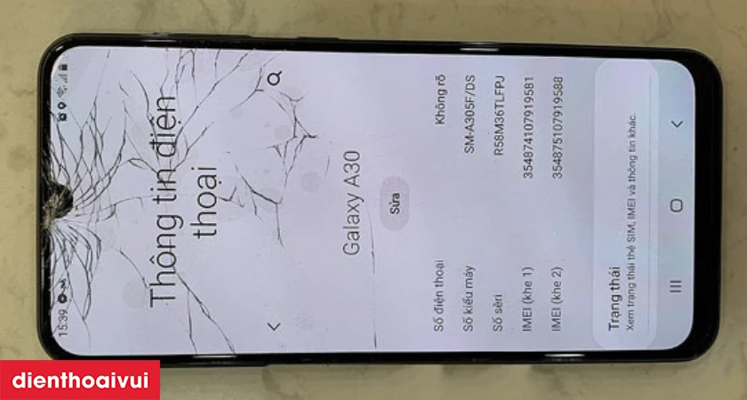 thay m&agrave;n h&igrave;nh Samsung A03