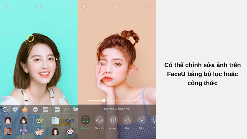 Cách chỉnh sửa ảnh tr&ecirc;n FaceU bằng iOS v&agrave; Android