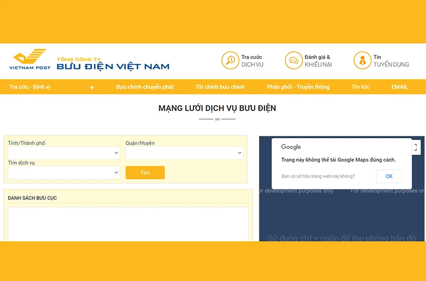 Vietnam Post tra cứu vận đơn