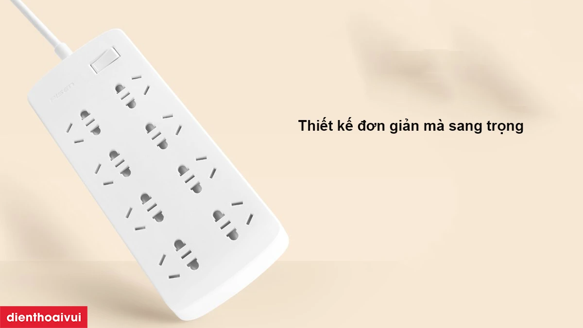 Ổ cắm điện Pisen 008(EP) (8 x AC)