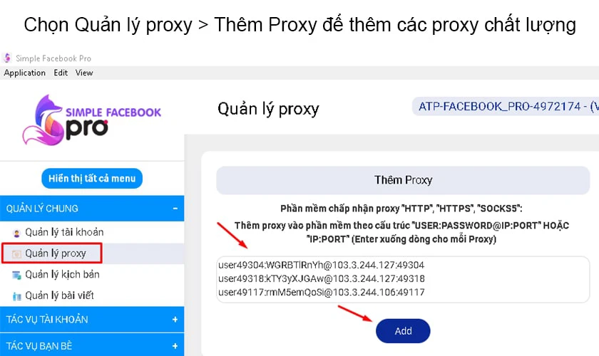 Quản l&yacute; proxy
