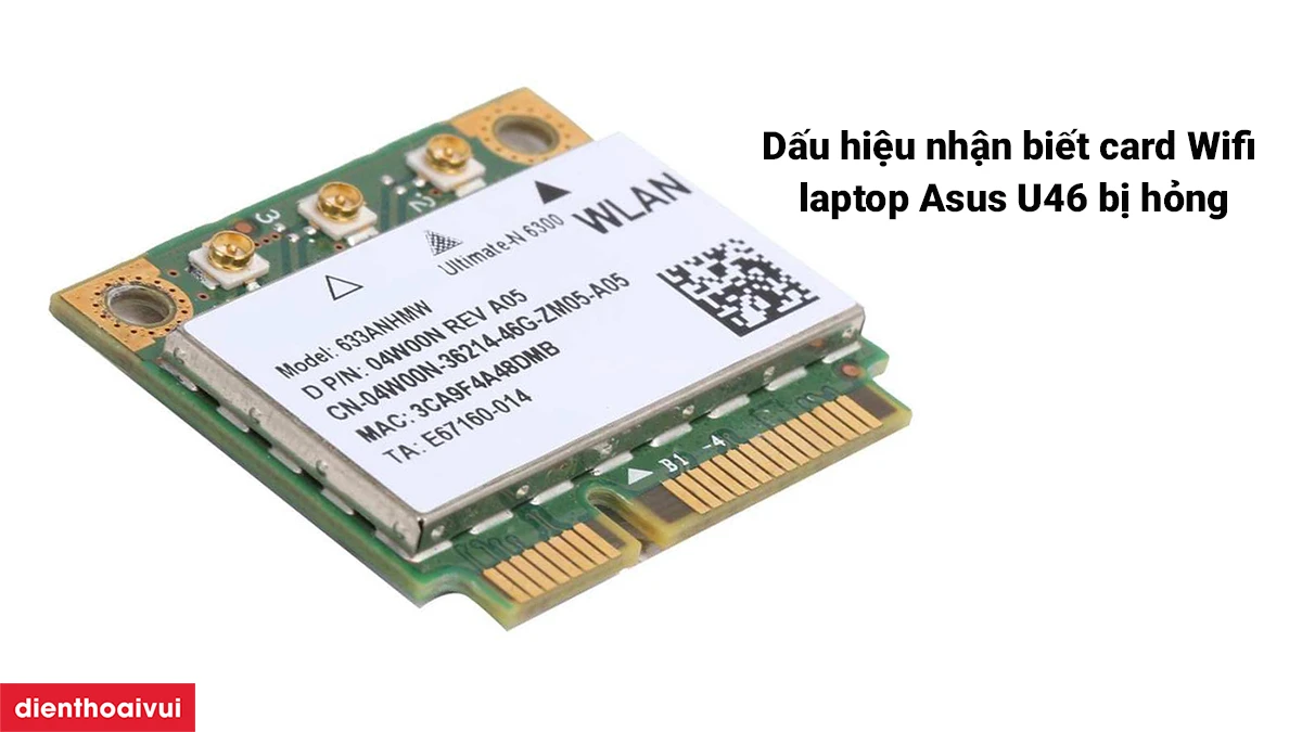 Thay card Wifi laptop Asus U46