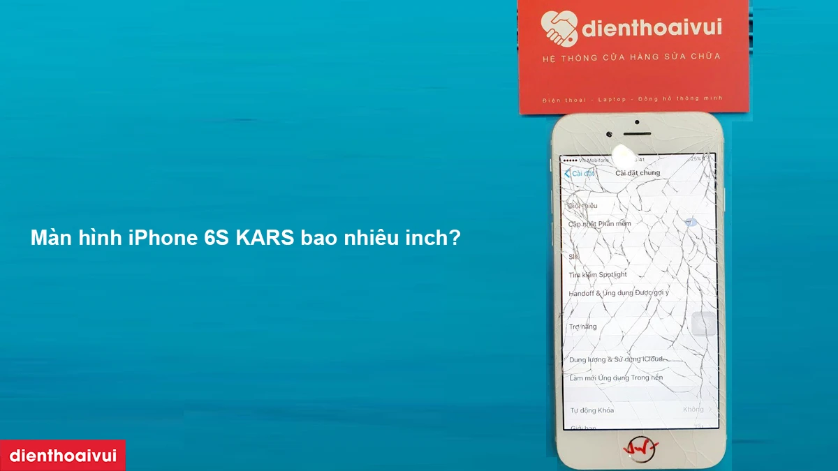 Thay m&agrave;n h&igrave;nh iPhone 6S ch&iacute;nh h&atilde;ng KASR