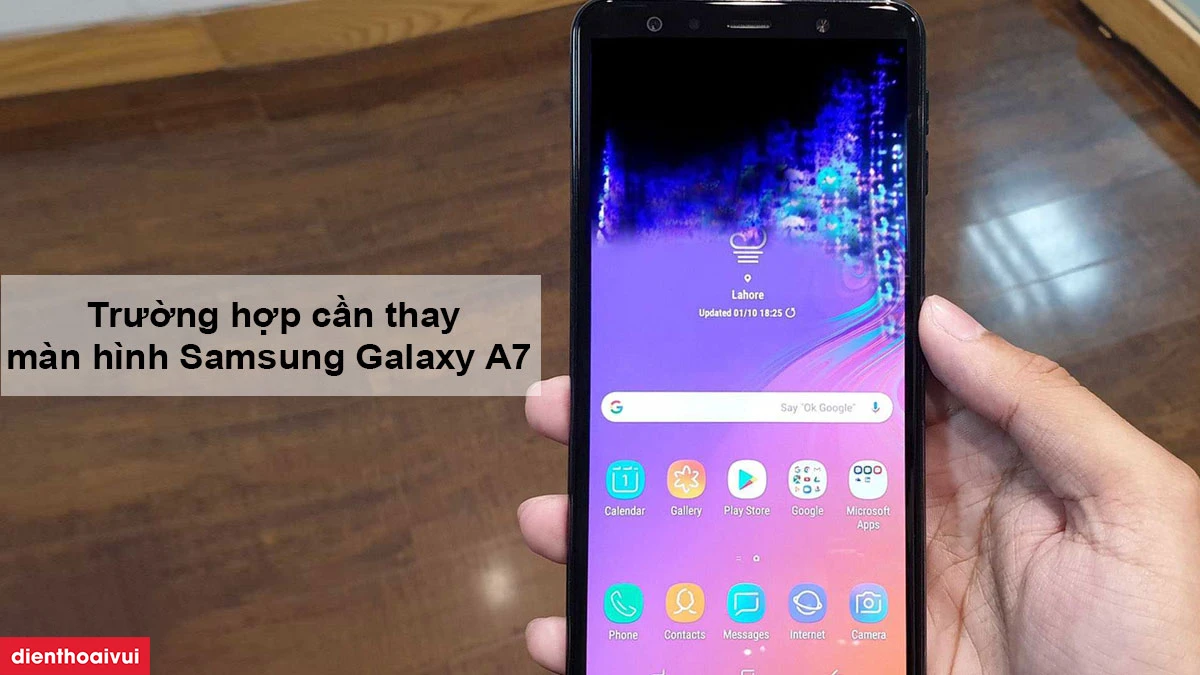 thay m&agrave;n h&igrave;nh Samsung A7 2018 ch&iacute;nh h&atilde;ng Orizin
