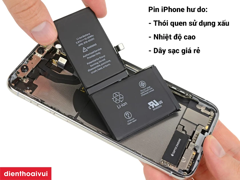 Thay pin iPhone 6s Plus dung lượng cực đại Orizin