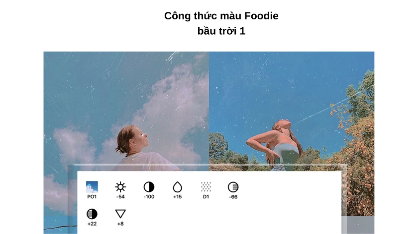 C&ocirc;ng thức chỉnh ảnh Foodie b&acirc;̀u trời