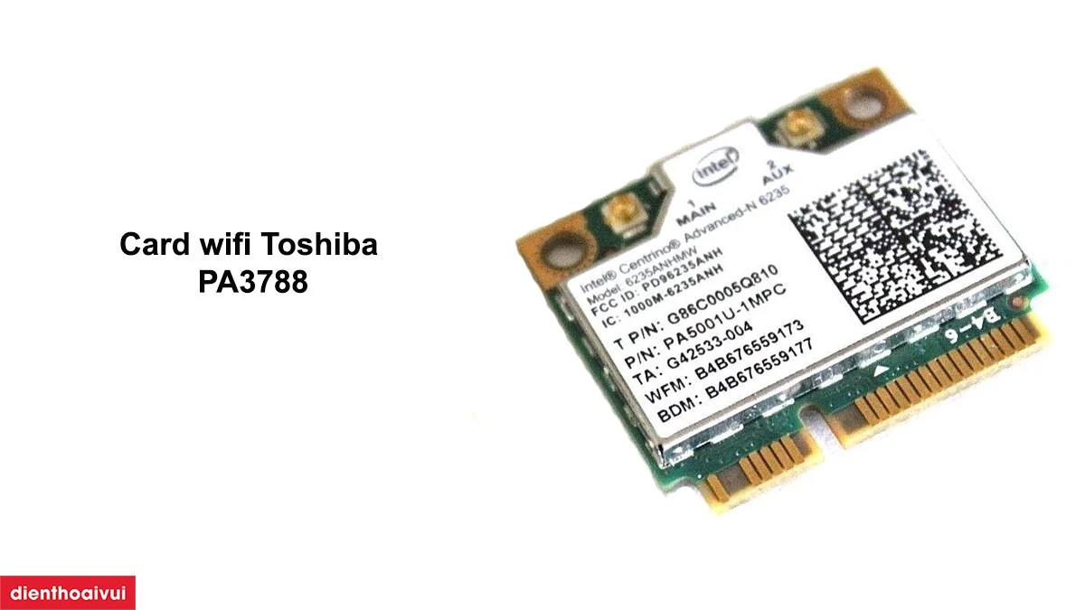 THAY CARD WIFI TOSHIBA PA3788