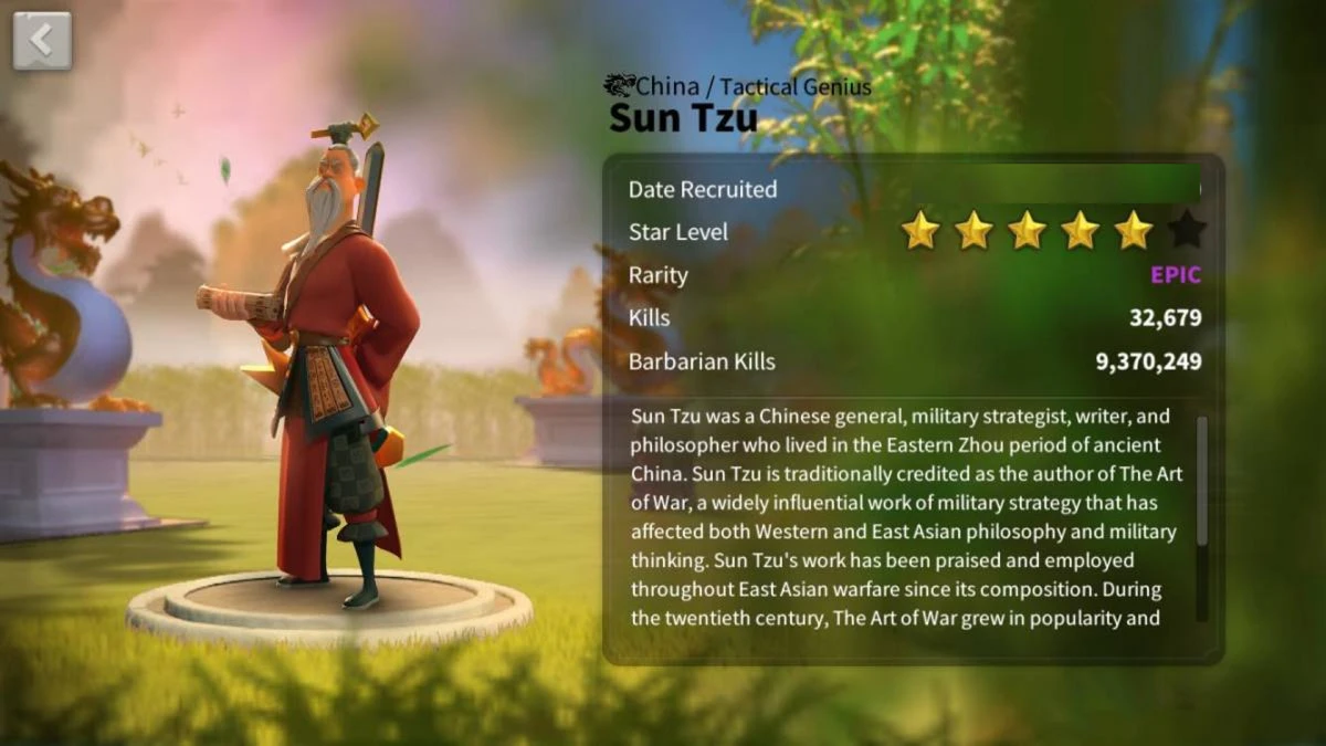 Giới thi&ecirc;̣u t&ocirc;n tử trong Rise of Kingdom