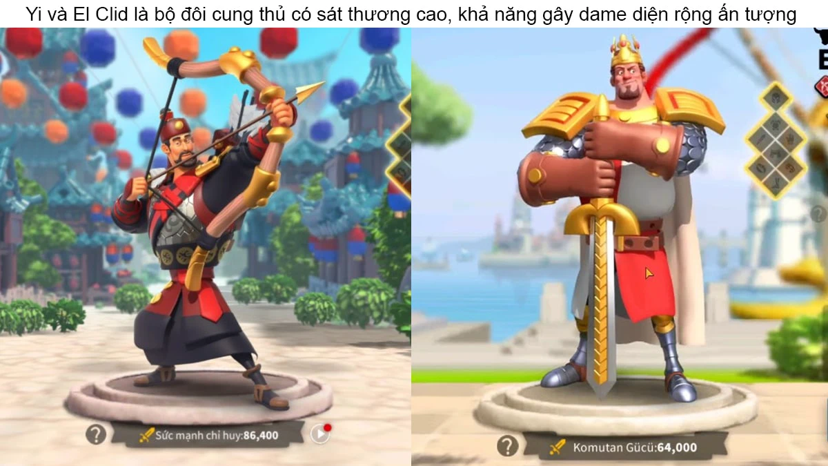 c&aacute;c cặp tướng mạnh trong rise of kingdom