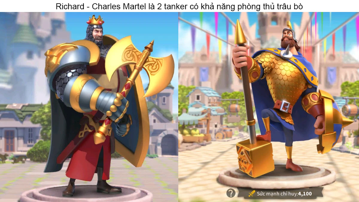 c&aacute;c cặp tướng mạnh trong rise of kingdom