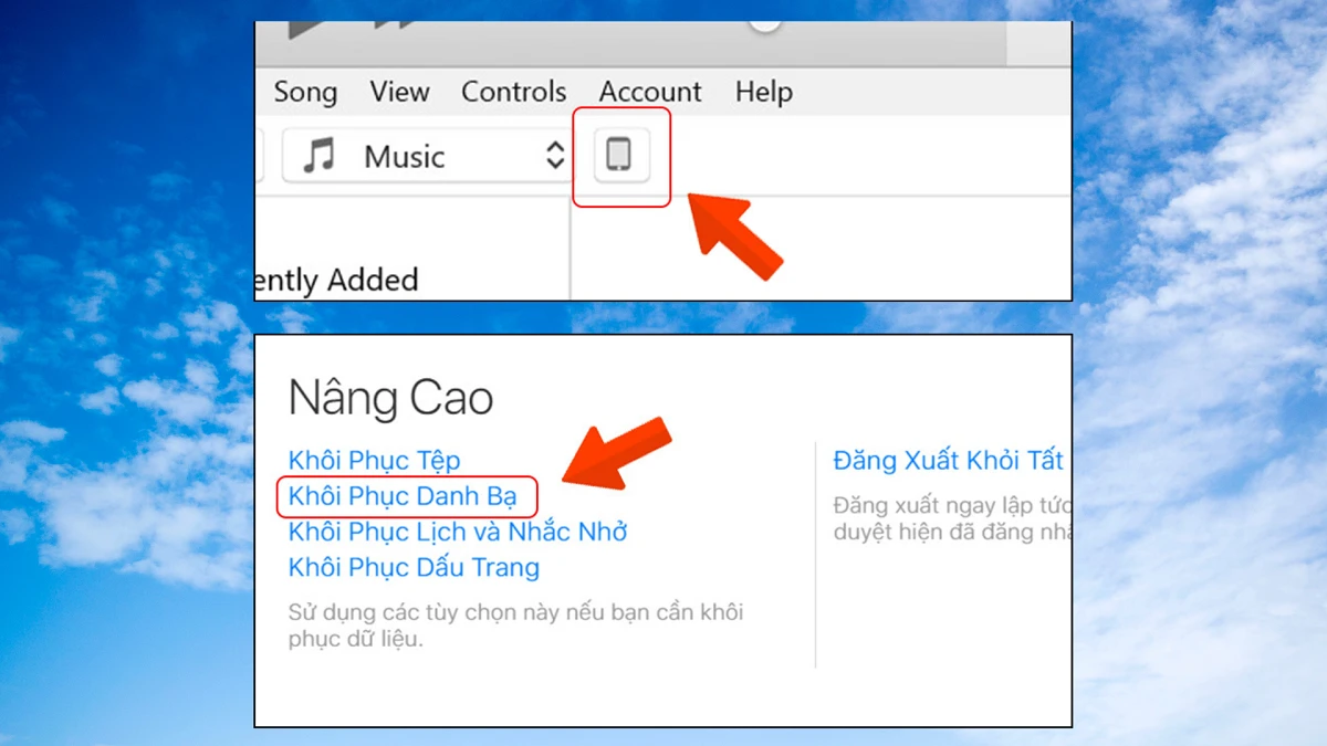 Cách kh&ocirc;i phục danh bạ đ&atilde; x&oacute;a tr&ecirc;n&nbsp;iPhone