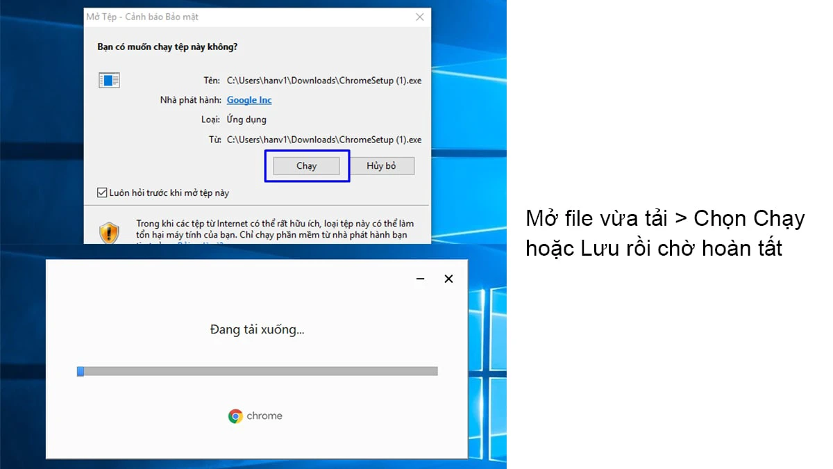 Cách tải Chrome cho máy tính trên Win 7,10