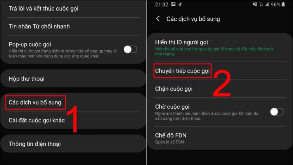 Trên điện thoại Android