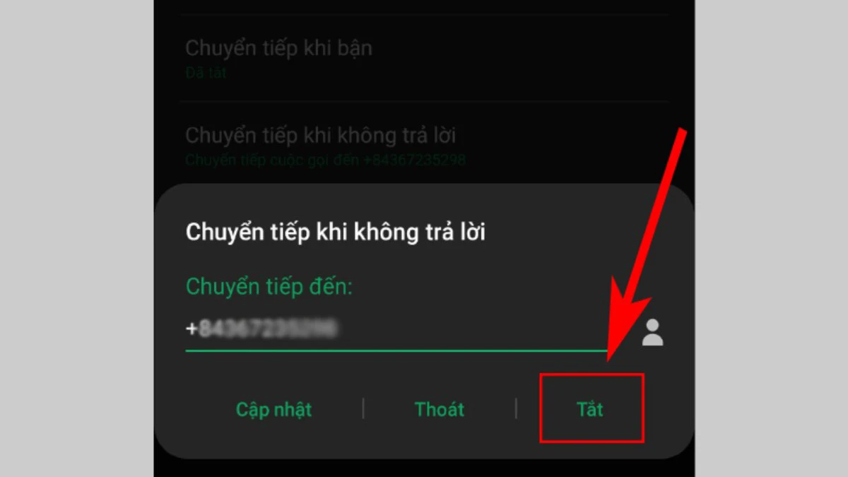 Trên điện thoại Android