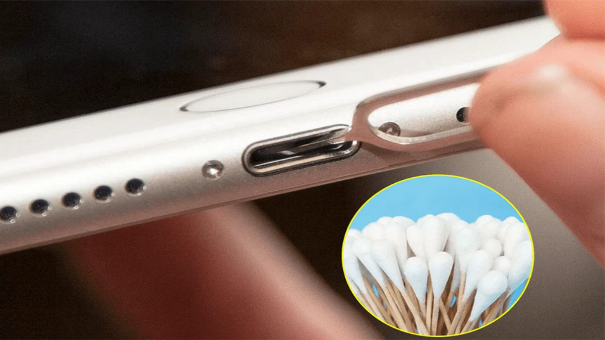 cách vệ sinh cổng sạc iPhone