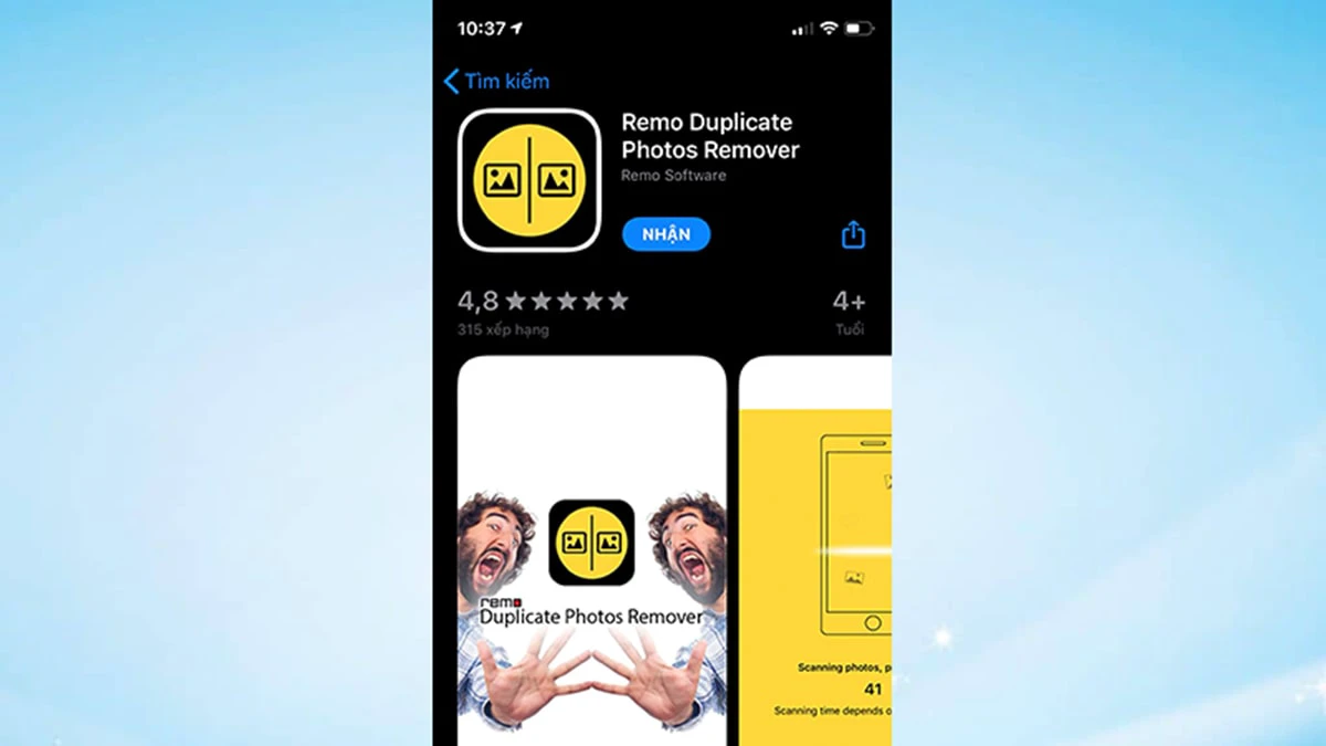 App xo&aacute; ảnh tr&ugrave;ng lặp tr&ecirc;n iPhone