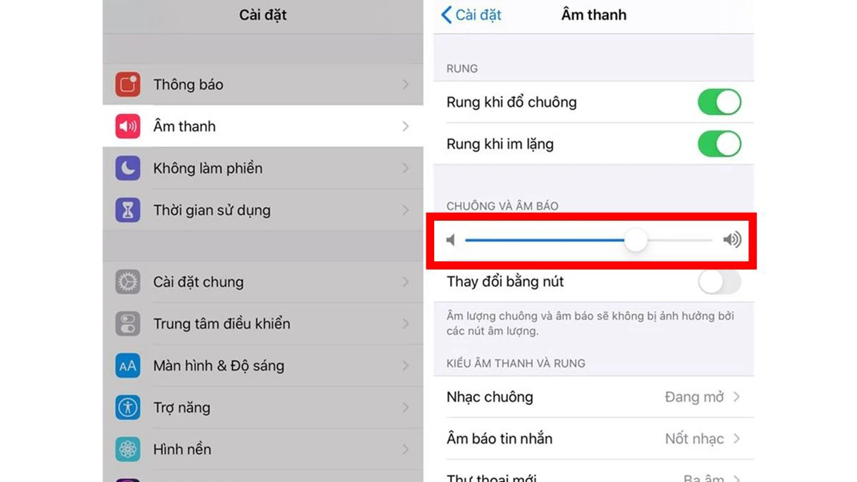 vào ứng dụng Cài đặt có sẵn trên điện thoại