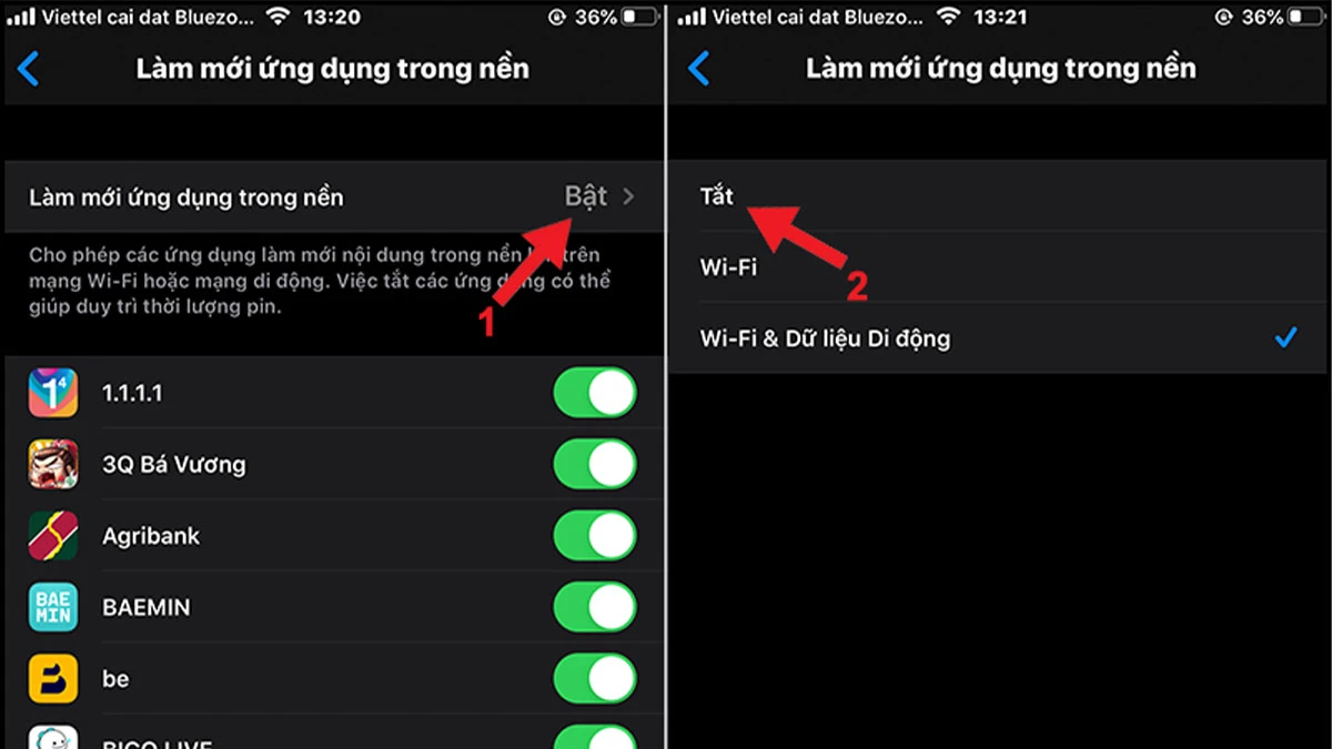 C&aacute;ch tắt ứng dụng chạy ngầm