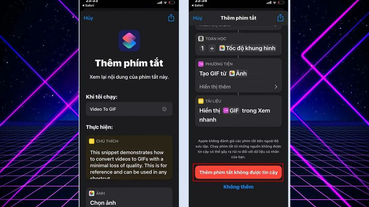 Chuyển video th&agrave;nh gif tr&ecirc;n iPhone