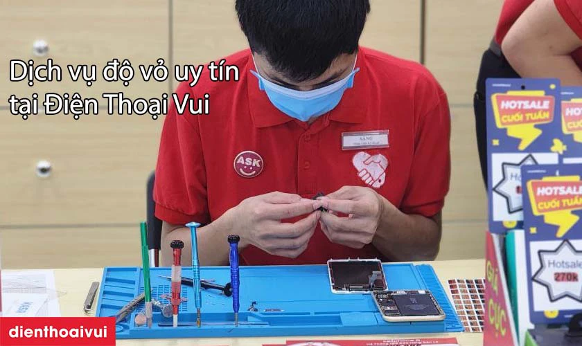 Độ vỏ điện thoại chất lượng tại Điện Thoại Vui