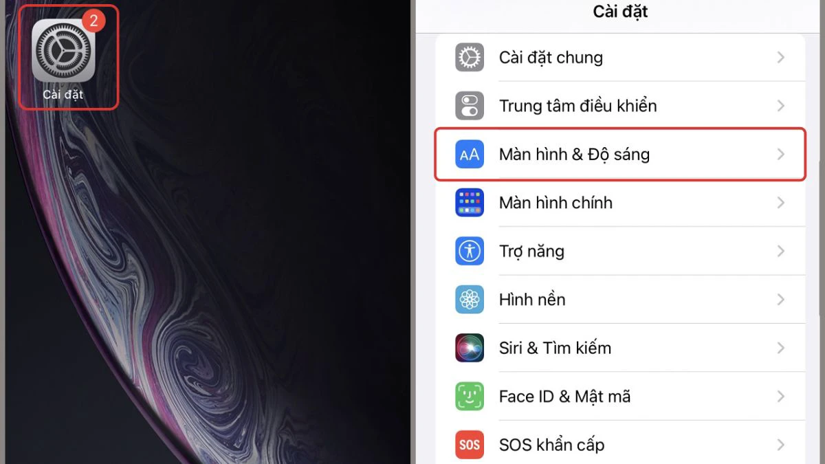 Bật chế độ bảo vệ mắt trong C&agrave;i đặt:
