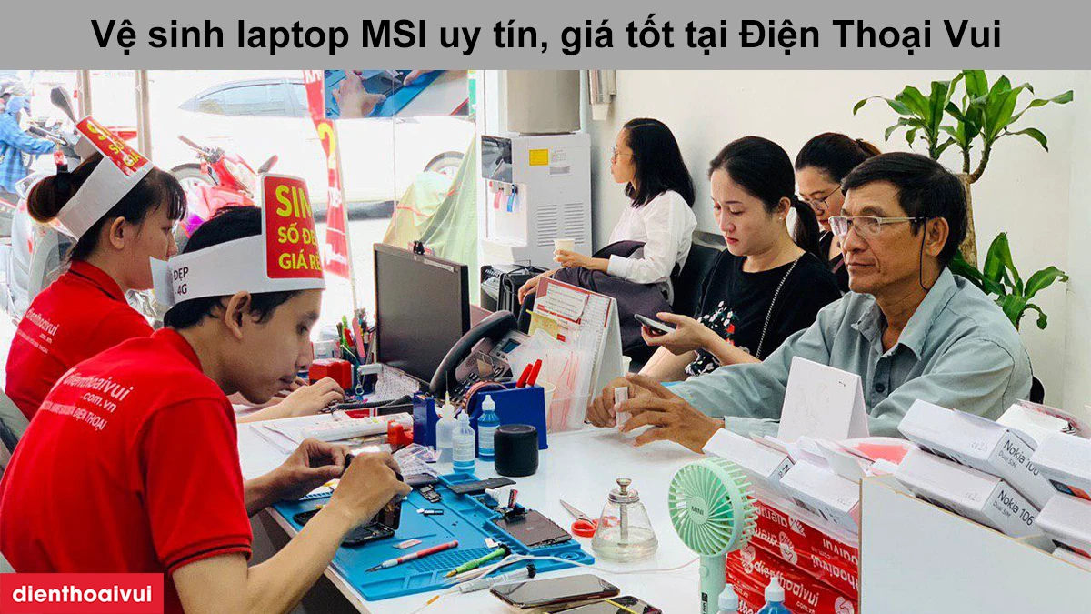 vệ sinh laptop msi