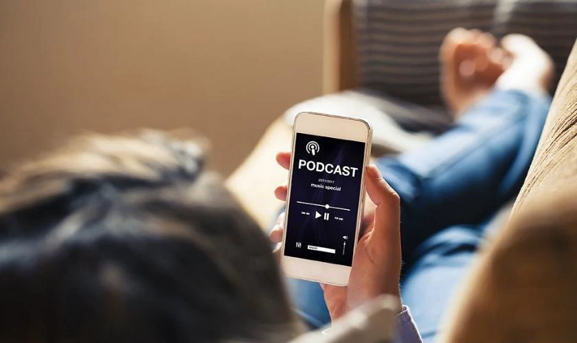nghe podcast tr&ecirc;n điện thoại 