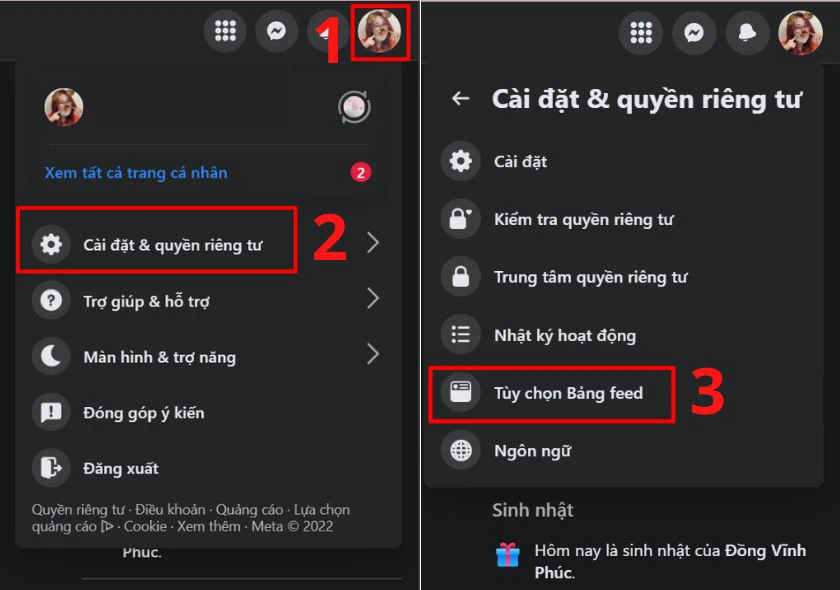 C&aacute;ch ẩn lượt th&iacute;ch tr&ecirc;n Facebook bằng m&aacute;y t&iacute;nh