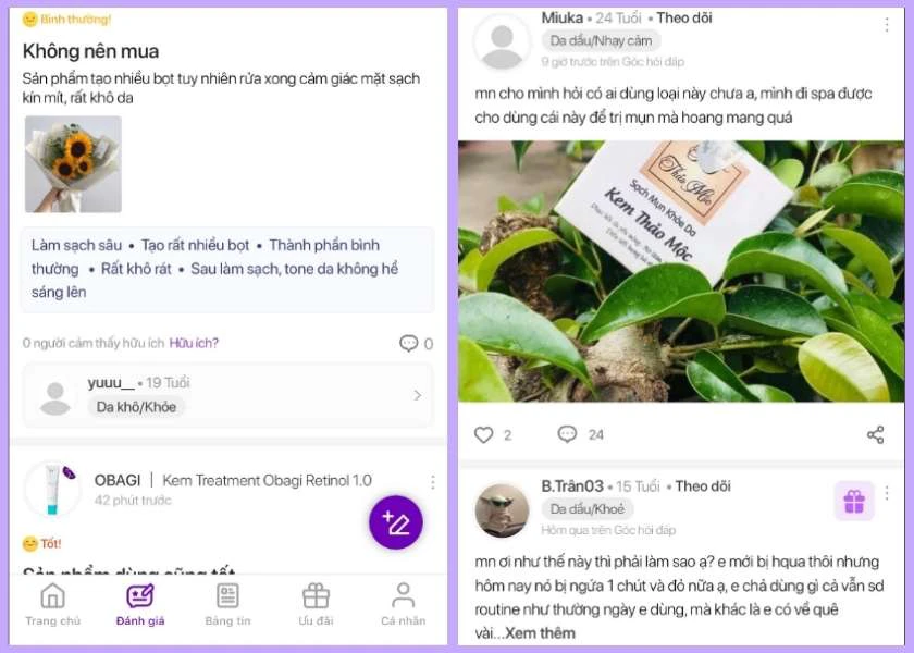 app review mỹ phẩm ch&iacute;nh h&atilde;ng