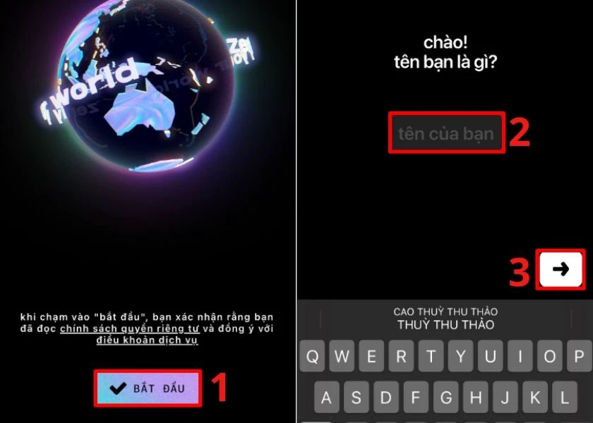 sử dụng app Zenly