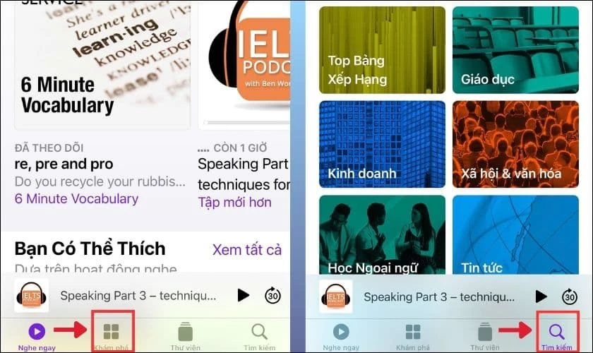 C&aacute;ch nghe Podcast tr&ecirc;n iPhone bằng Apple Podcast