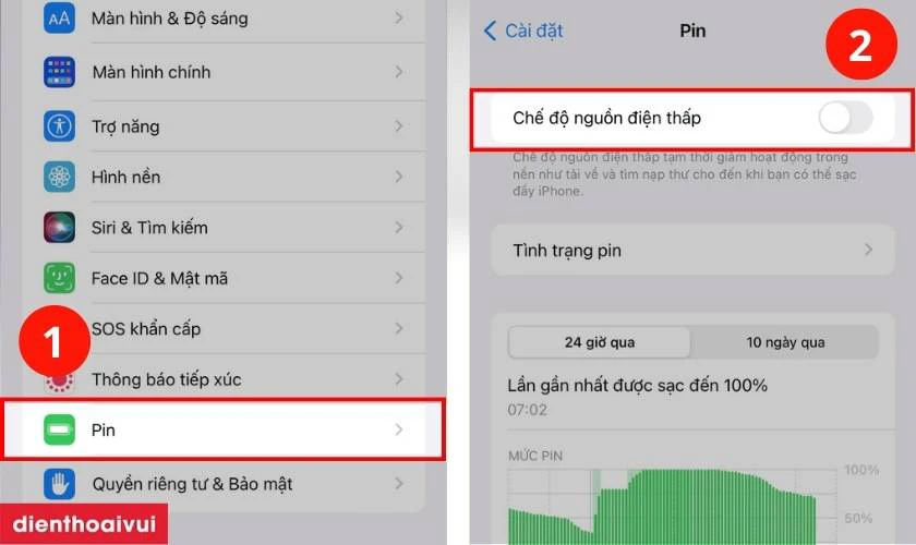 Lỗi tự động ngưng sạc pin iOS 16