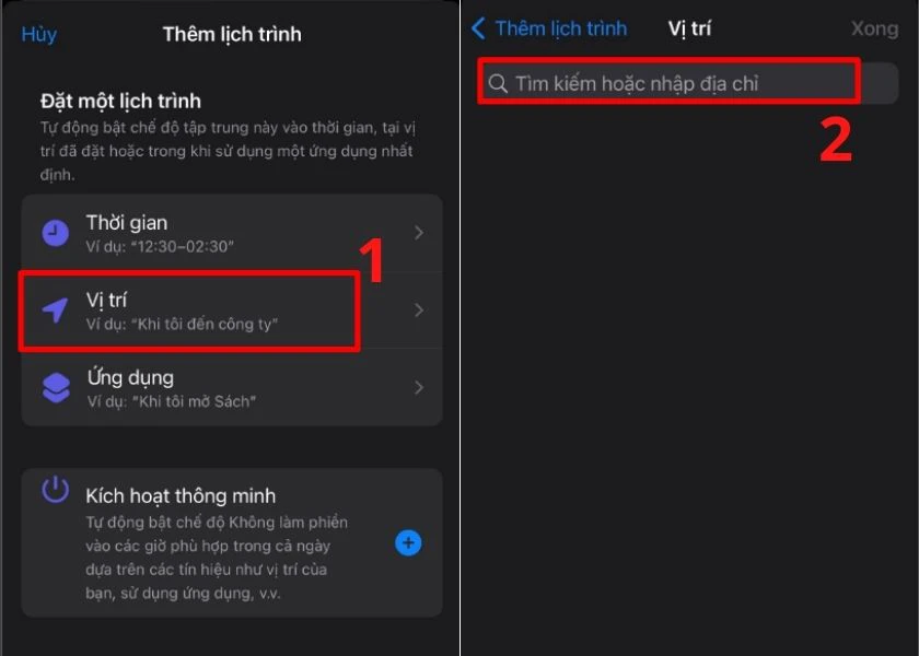 t&ugrave;y chỉnh chế độ 