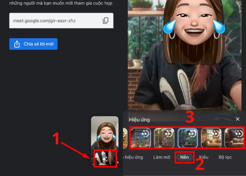 C&aacute;ch đổi background trong Google Meet tr&ecirc;n điện thoại&nbsp;