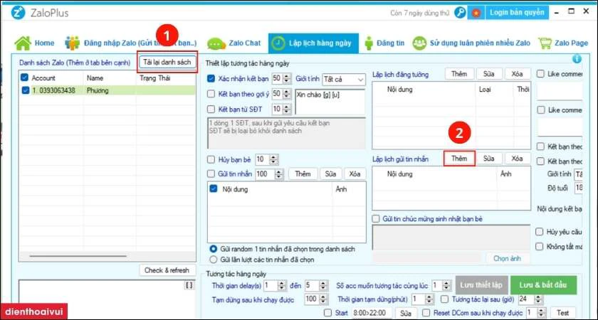 cách đặt lịch gửi tin nhắn