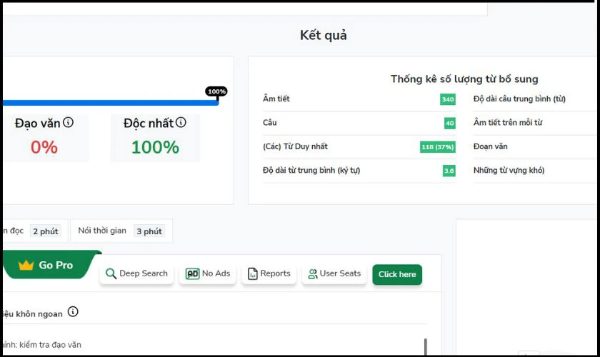 trang web kiểm tra đạo văn
