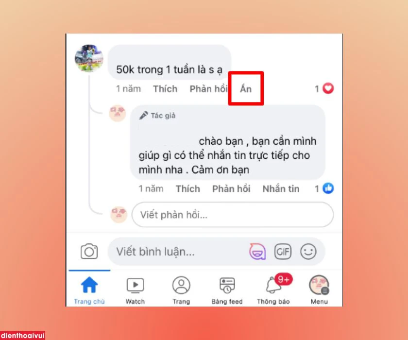 C&aacute;ch ẩn b&igrave;nh luận tr&ecirc;n Fanpage Facebook