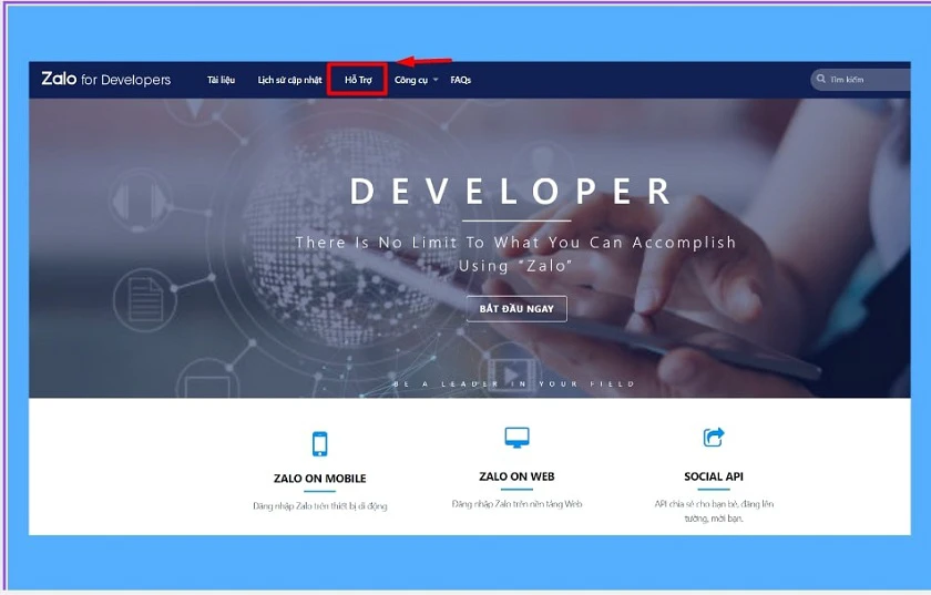 website hỗ trợ zalo